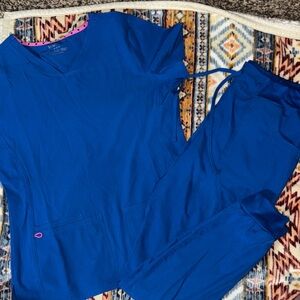 HeartSoul Blue Scrub Set